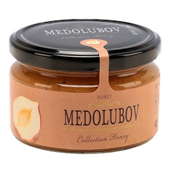 Мёд-суфле Медолюбов с фундуком (тёмный) 250мл