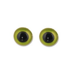 CRP- 9 Глаза кристальные пришивные d 9 мм 4 шт  зеленый