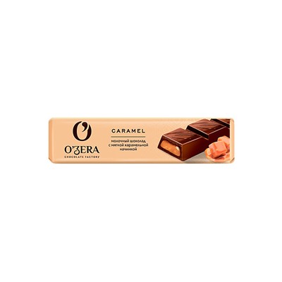 «O'Zera», шоколадный батончик Milk Caramel, 50 г (упаковка 20 шт)