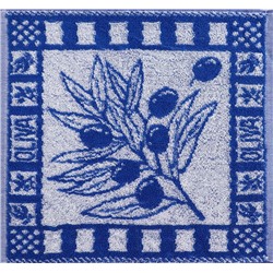 Салфетка махровая 30х30 Олива 2353 (синий)