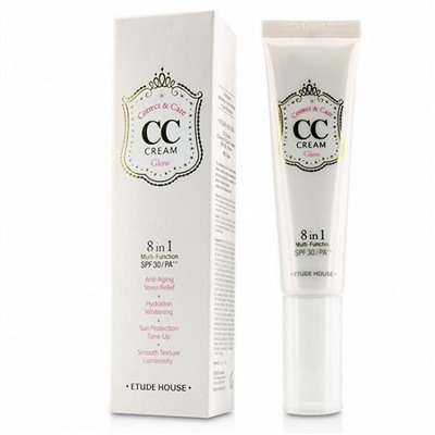 Etude Многофункциональный СС крем / Correct and Care CC Cream SPF30 PA++02 Glow, 35 мл