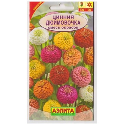 Цинния Дюймовочка (Код: 69363)