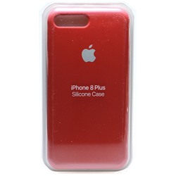 Силиконовый чехол для Айфон 7/8 Plus темно-красный