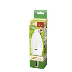 Светодиодная лампа Jazzway PLED-ECO- C37 5W E14 3000K 400Lm 230V/50Hz