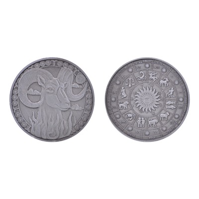 MN020-01 Сувенирная монета Знаки Зодиака Овен, d.4см