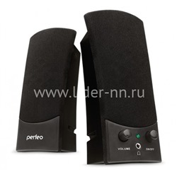 Мультимедийные стерео колонки Perfeo UNO USB (черные)