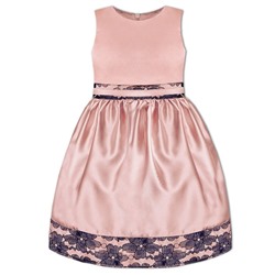 Розовое нарядное платье для девочки 80531-ДН17