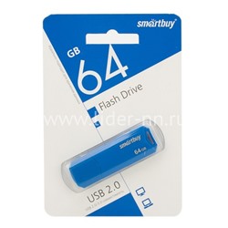 USB Flash 64GB SmartBuy CLUE синий 2.0