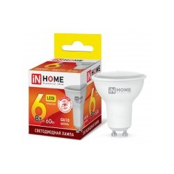 Лампа диод MR16 GU10 6Вт 3000К 530Лм Inhome (10)