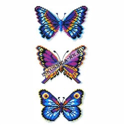 232 Бабочки синие (набор для вышивания крестом)