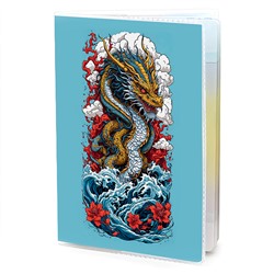 MOB666 Обложка для паспорта ПВХ Ориентальный дракон