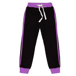 Чёрные спортивные брюки для девочки 79245-ДС18