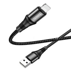 USB кабель Lightning 1.0м HOCO X50 (черный) 2.4A