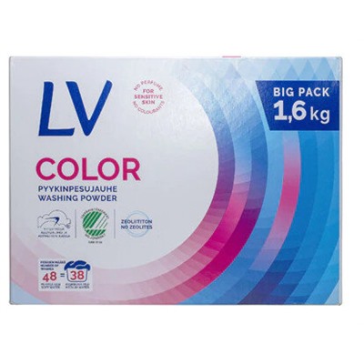 Концентрированный стиральный порошок для цветного белья LV (для цветного) - 1,6 кг