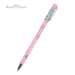 Ручка шариковая 0.5 мм, синяя "HappyWrite. My Sweet. Капкейки" (Bruno Visconti)