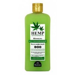 Ф-515 / HEMP Natural Herbal Care Шампунь бессульфатный "Восстанавливающий" (400мл).9