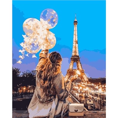 Вечерние огни Парижа
