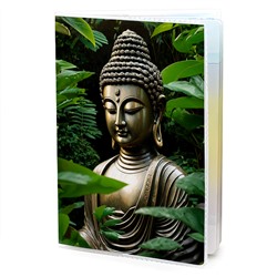 MOB754 Обложка для паспорта ПВХ Будда