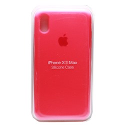 Силиконовый чехол для Айфон XS Max - (Малиновый)
