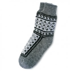 Мужские шерстяные носки с орнаментом - 504.49
