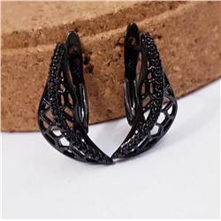 Серьги коллекция Xuping   Black покрытие позолота