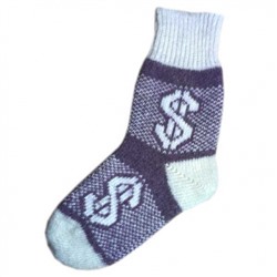 Мужские шерстяные носки с долларом - 504.19