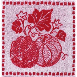 Салфетка махровая 30х30 Тыква 1441 (красный)