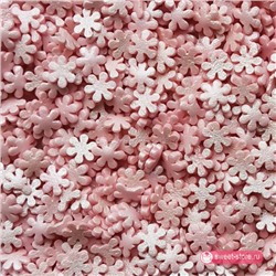 Посыпка Снежинки розовые перламутровые