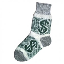 Мужские шерстяные носки с долларом - 504.20
