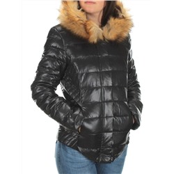 0710 BLACK Куртка зимняя облегченная женская (90% пух, 10% перо)