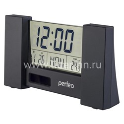 Часы-будильник Perfeo City PF-S2056 время, температура, дата (черные)
