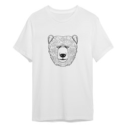 FTW0430-L Футболка Медведь анфас, размер L