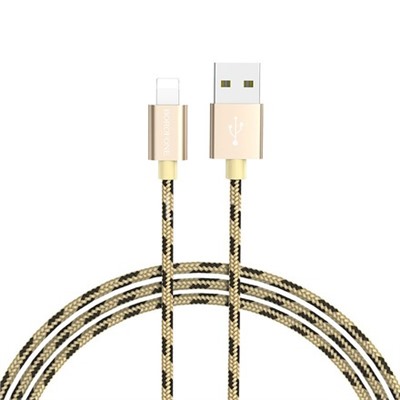 USB кабель Lightning 1.0м BOROFONE BX24 (золото) 2.4A