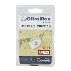 USB Flash 16GB Oltramax (330) белый