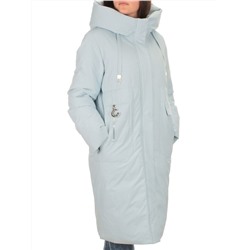 EAC218 BLUE Пальто зимнее женское (200 гр. холлофайбера)