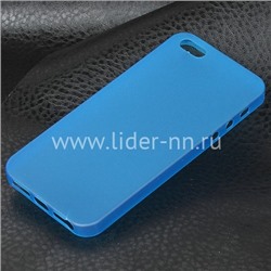 Задняя панель для iPhone5 Пластик (15068ch) голубая