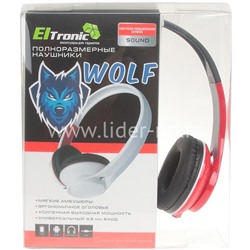 Наушники полноразмерные ELTRONIC Wolf (4445) красные