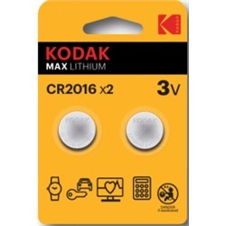 Бат лит CR 2016 Kodak 2xBL 3V Max (60/240)