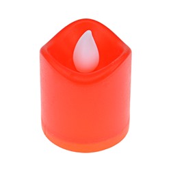 SVZ005-06 Светодиодная свеча, 4х3см, цвет красный