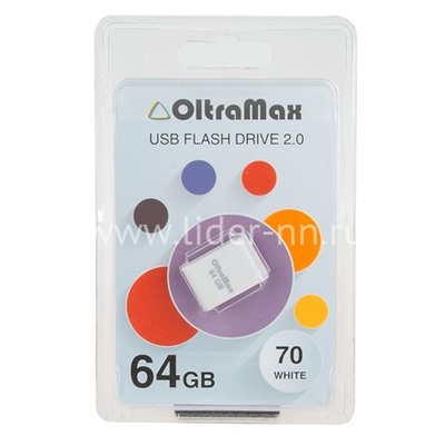 USB Flash 64GB OltraMax (70) белый