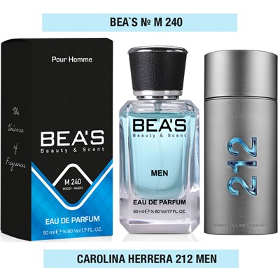 Мужская парфюмерия   Парфюм Beas Carolina Herrera 212 for men 50 ml арт. M 240