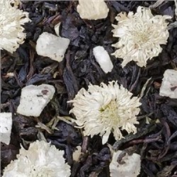 Мастер и Маргарита  Цейлонский черный и китайский зеленый чаи, цветы китайской хризантемы, кусочки персика с приятным, сладковатым ароматом маракуйи.