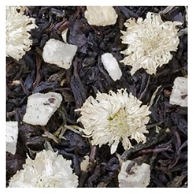Мастер и Маргарита  Цейлонский черный и китайский зеленый чаи, цветы китайской хризантемы, кусочки персика с приятным, сладковатым ароматом маракуйи.