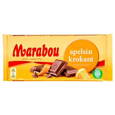 Шоколад Marabou  Apelsinkrokant (апельсин) 200 гр