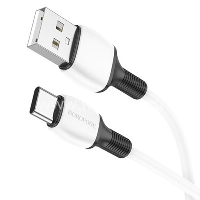 USB кабель для USB Type-C 1.0м BOROFONE BX84 (белый) 3.0A