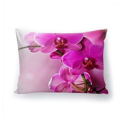 Подушка декоративная с 3D рисунком "Нежная орхидея"