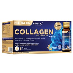 Жидкий коллаген Collagen Beauty Gold Quality Plus Nutraxin 15 доз х 50 мл