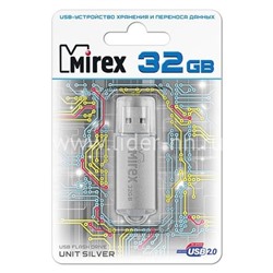 USB Flash 32GB Mirex UNIT SILVER
