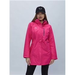 Парка женская с капюшоном розового цвета 551992R