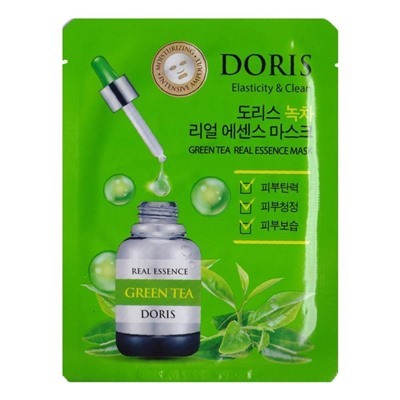 L76(1) Jigott Doris  Ампульная тканевая маска с зелёным чаем, 25 мл